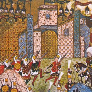 turkish-miniature-of-janissaries-during-the-siege-of-rhodes-1522